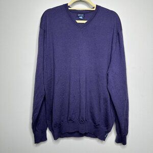 Made Cam Newton Long Sleeve Wool V Neck Sweater Men's XXL